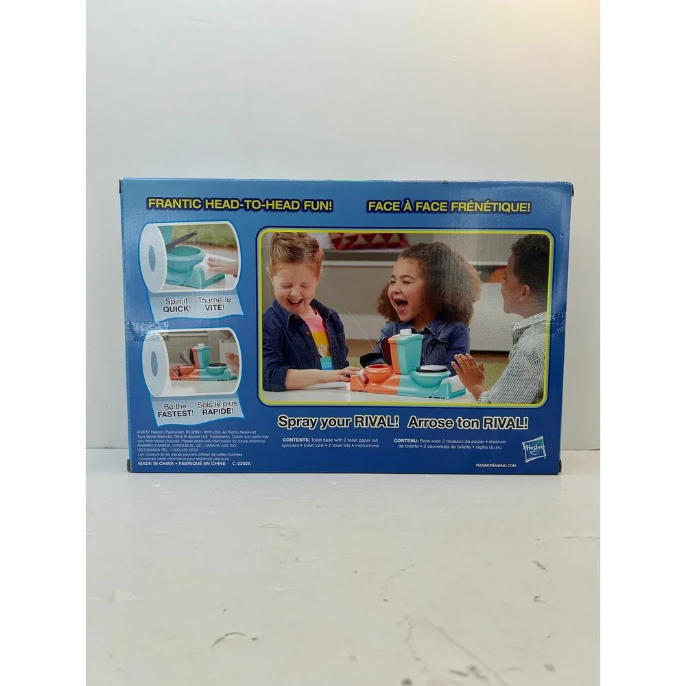 Hasbro Toilet Trouble Flushdown Kids Game OS Multicolor